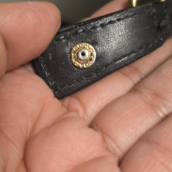 Coach Vintage Black Leather Backpack Purse - Picture 7 of 8